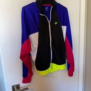 Retro Colourblock Nike Zip up